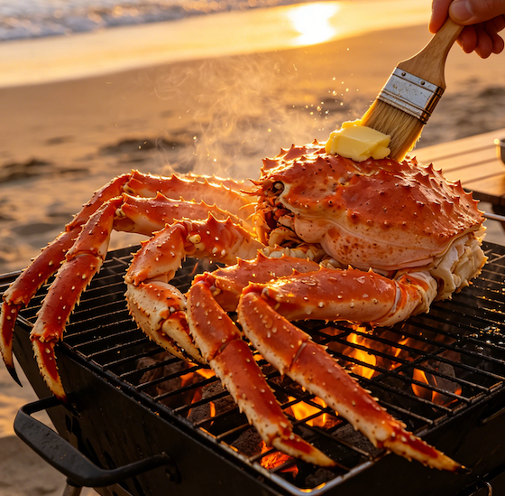 Premium King Crab Frozen Cooked Deep-Sea Crab Large Crab Legs Sweet and Tender Seafood for Family Feast and Gifts